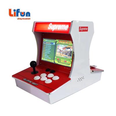 China 2 player mini bartop arcade machine with 10.1