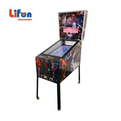 China Glass Coin Operated Metal+wooden+tempered Kids Pinball Game Machine for sale