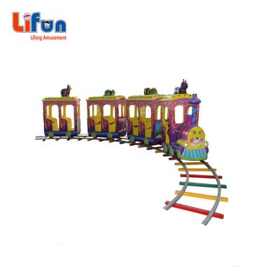 China adult ride motorized train with track in amusement park train for sale