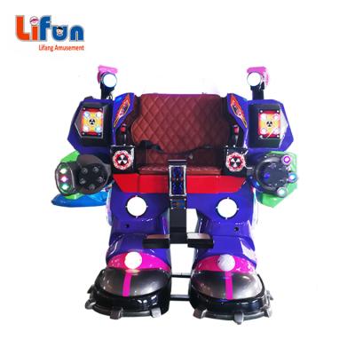 China Amusement Park High Outdoor Square Metal / Fiberglass Electric Profit Ride On Robot for sale