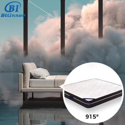 China Removable Cover Bitinnov No.915 200*180*25cm Free Sample Luxury hotel foam 5 star hotel pocket spring bed mattress for sale