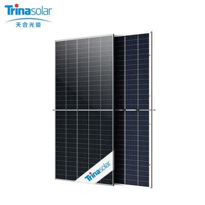 China Half PV Modules 480w 490w 500w PV Solar System Home Commercial Silicon Cell Solar Panel Trina Best Selling Solar Cell for sale