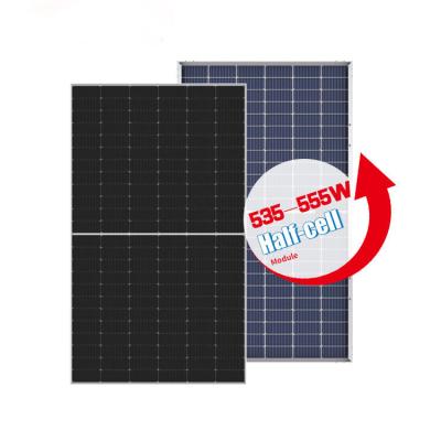 China Glass Bifacial Mono Solar Panel EVA/POE Solar Module 535w 540w 545w 555w Longi A Grade Dual Solar Panel Solair for sale