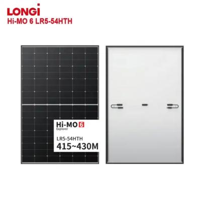 China Residencial Longi New Product Himo-6 Explorer Solar Photovoltaic Panels Half Cell 415w 420w 425w 430w For Residential Use for sale