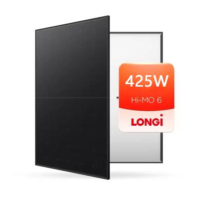 China Residencial Longi Scientists PERC All Black 410~425W Solar PV Module Longi 425w Solar Panel Hi MO 6 In Stock for sale