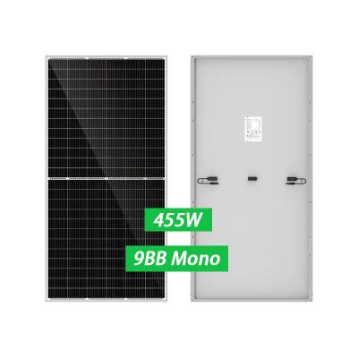 China Home Commercial Solar System Summer One Grade Half Cut Mono 450w 455w 470w 480w 500w Watts Solar Panel Manufacturer For Solar System for sale