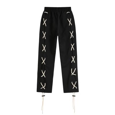 China Wholesale Fashion Streetwear QUICK DRY Pants Loose Sweatpants Drawstring Jogger Ladies Trousers for sale