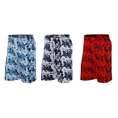 China QUICK DRY Custom Print Workout Fitness Shorts Sports Running Shorts Mesh Men Basketball Gym Shorts for sale