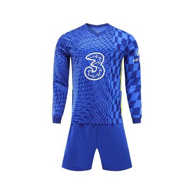 China Custom Printing Team Wear Soccer Jersey Sports Wear Set Football Jersey Designs Logo Cheap Sports Club Uniform Latest Sets for sale