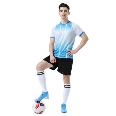 China Custom Sets Sublimation Printing Soccer Jersey Sets Breathable Soccer Jersey Sets For Men for sale