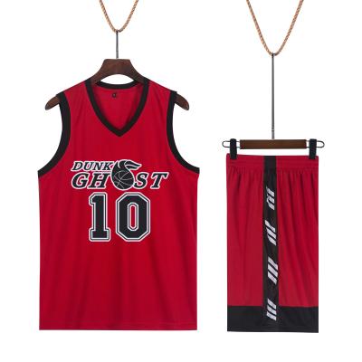 China Breathable Custom Good Quality Printed Reversible Basketball Tank Tops Basketball Uniforms for sale