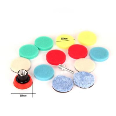 China High Performance / Durable 2 Inch Foam Wool Fiber DA Car Seal Care Cutting Polishing Finish Polishing Pads Blot Waxing Polishers Detailing Cleaning for sale