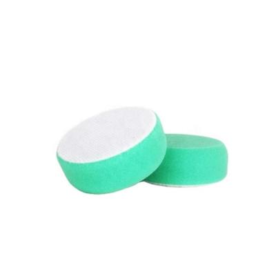 China High Efficiency 3 Inch Round Germany Green Sponge Polishing Waxing Sponge Pad Tool Cutting Polisher Detailing Polishing Pads Car Care for sale