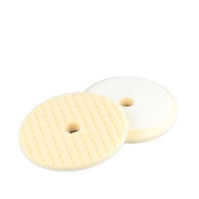 China High Efficiency 6 Inch Low Center Weight Drop Shaped Car Maintenance Polishing Germany Shonge Polishing Waxing Foam Pads Tool Cutting Finish Pad for sale