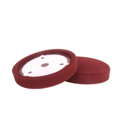 China High Efficiency 7 Inch Round Groove Auto Care RO Polisher Germany Polishing Detailing Sponge Polishing Waxing Foam Pad Tool Cutting Finish Pads for sale