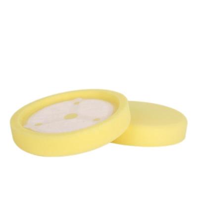 China High Efficiency 7 Inch Round Groove Germany Foam Polishing Waxing Sponge Pads Cutting Tool Polishing Polishing Detailing RO Car Care Protection Polisher for sale