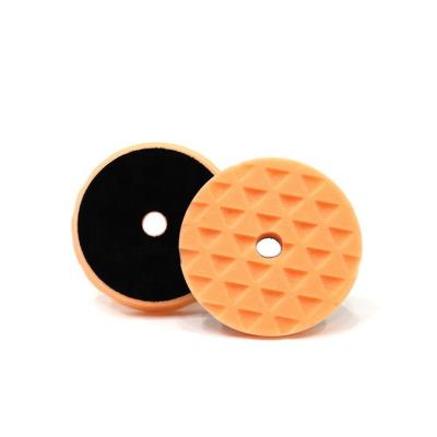 China High Efficiency/Eco-Friendly 5 Inch Round Vehicle Waxing Sponge Balls Disc Car Gasket Foam Polisher Polishing Detailing Tool Cutting Finish Pads for sale