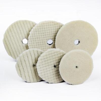 China High Efficiency 3/5 Inch Lambswool Polisher Pads Polishing Buffing Foam Pad For Cleaning Car Gasket Care Detailing Waxing Polish Machine for sale