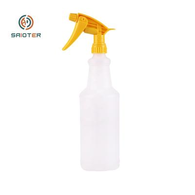 China Car Body Parts / Paint / Car Care Detailing Cleaning Polishers Interior Washer White Triggers Bottles Chemical Resistant Plastic Sprayer 1L Spray Jar Bottle for sale