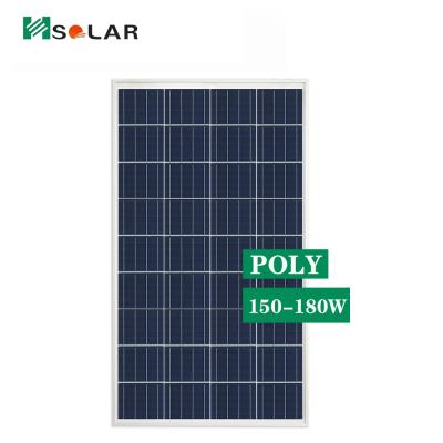 China Top quality poly solar panels 1000w price ja solar panel 4 square millimeter poly 150w 160w 170w 180w from China for sale