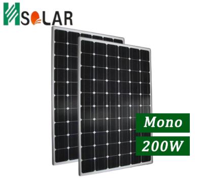 China 2020 New Technology 200w 205w 210w Monocrystalline Solar Panel 4 Sq Mm for sale