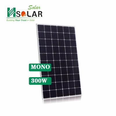 China 25 Years Warranty PERC High Efficiency 300w Square Mm Solar Panel 4 Monocrystalline for sale