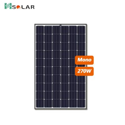 China Solar Panel Manufacturers Hongguang Factory Direct Sale 270w Mono Photovoltaic Panel Price 4 Square Mm for sale