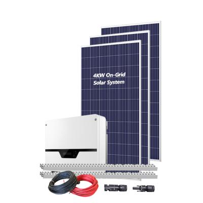 China Home Professional Engineer Configured Solar Powered Systems 4kw Solar Panel System Price for sale