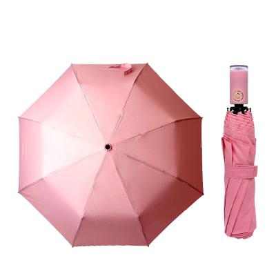 China Custom Automatic Folding Umbrella 0 Shape Handle Logo Printed Open And Close Contemporary Rain Umbrellas For Sale Windproof for sale