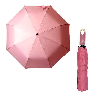 China Promotional Custom Printing Three-Folding Contemporary Umbrella Sun Umbrella Full Automatic High Quality Outdoor Windproof for sale