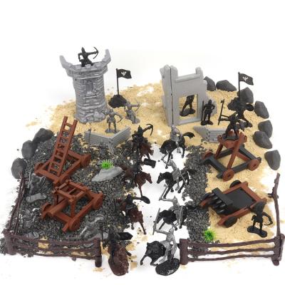 China TOY Factory Supply Middle Ages MODEL War Game Soldier Toy Roman Soldier Legend Play Set 71pcs for sale