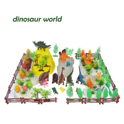 China Wholesale 3+ Animal Model Toys Dinosaur Animal Figure Play Set For Children 100pcs for sale