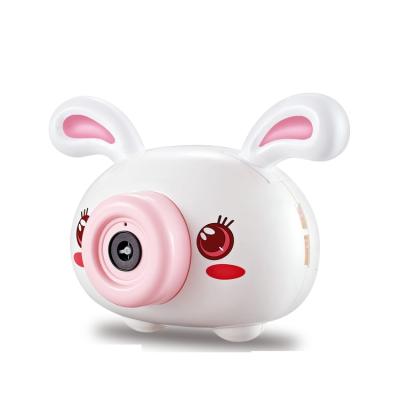 China Best Price 3+ Summer Outdoor Toys Blowing Bubble Liquid Electric Rabbit Camera For Kids for sale