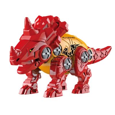 China 3-14 Years Old Factory Supply Diy Dinosaur Toys Launch Children's Puzzle Assembled Toys 112pcs for sale