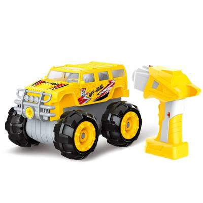 China New RC Hobby Truck Fashion Kids Educational Diy Electric Remote Control Toys Disassemble Car City Vehicle Series Puzzle for sale