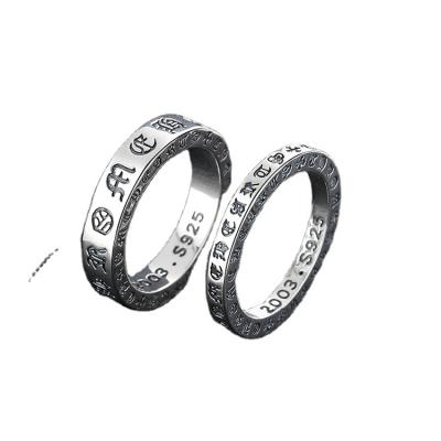 China Other wholesale chromehearts Cross ring forever vintage fashion thai silver ring with big discount for sale