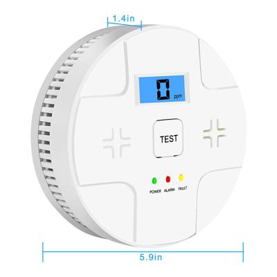 China Home Security System 4.5V Carbon Monoxide And Battery Operated Home Smoke Detector ZF-901 for sale