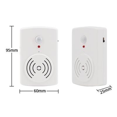 China Wireless Infrared Alarm Pir Detector Motion Sensor Alarm Home Security Sound Gaming Voice Reminder Doorbell for sale