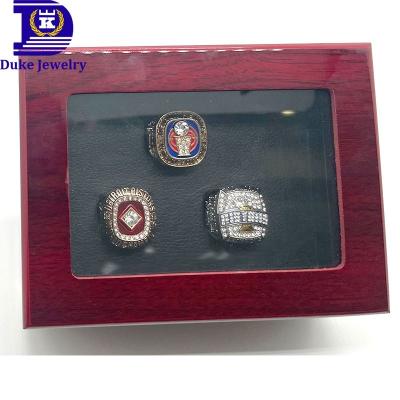 China DUKE CLASSIC BA Stock Pistons Detroit Basketball Ready Championship Ring 1 SET 3-PCS N With Wooden Box for sale