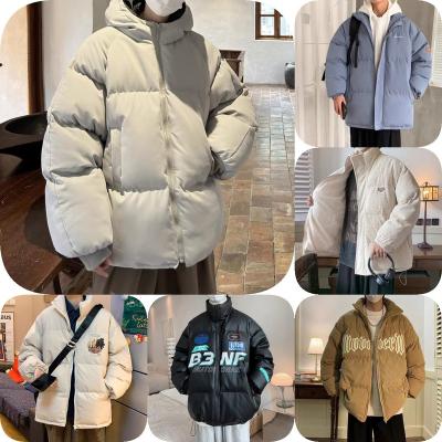 China Men's Winter Streetwear Breathable Coat Down Jacket Stripper Warm Thick Padded Men's Bubble Jackets for sale