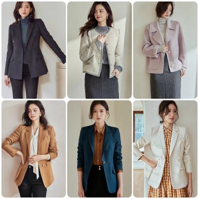 China Women's woolen coats women's woolen coats woolen coats wholesale viable ladies' jackets thick cashmere for sale