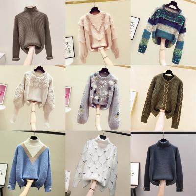 China Manufacturer Wholesale Women's Clothing Anti-pilling Women's Sweaters Polyester Knitted Sweater Knit Cardigan Women's Clothing High Quality for sale