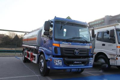 China Foton Oil Tanker Truck Auman BJ5163 EXT 3 Series Diesel 210HP 4X2 8T Flat Top Single Row Seat for sale