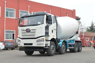 Κίνα J6P 375HP 8X4 Fully Floating Flat Top Half Displacement 7.86m³ FAW Jiefang Concrete Mixer Truck προς πώληση