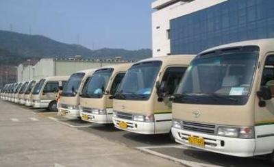 China Benutzter Bus des Sitzer-23, Dieselmotor-Bus Japans Toyota LHD Küstenmotorschiff-1HZ zu verkaufen