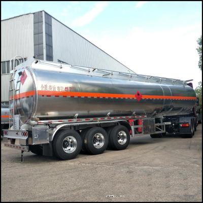 China 3 Axles 45000 Liters Fuel Transport Tanker Oil Tank Petrol Truck Trailer for sale