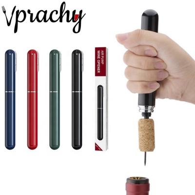 China New Pen Shape Portable Easy Cork Modern Style Fashion Style Pen Shape Solvent Compressor Wine Bottle Opener Atmospheric Pressure Corkscrew For Travel for sale