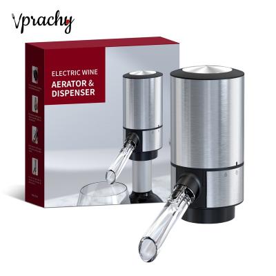 China High Quality Electric Stainless Steel Wine Pourer Aerator With Base Oxidation Automatic Accelerated Wine Decanter for sale