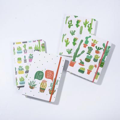 China 2021 Hardcover Book A5 Cover Notebook Fashion Design Casebound Ordered Notepad Elastic Band Diary For School for sale