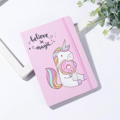 China 2021 Hardcover Book A5 Cover Notebook Fashion Design Casebound Ordered Notepad Elastic Band Diary For School for sale